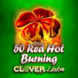 50 Red Hot Burning Clover Links slot visual from Novomatic available on betspino-casino.org