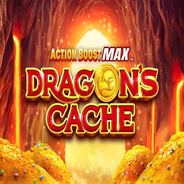 Action Boost Max Dragon's Cache slot visual from SpinPlay Games available on betspino-casino.org