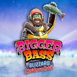 Bigger Bass Blizzard Christmas Catch slot logo by Pragmatic Play at Betspino Casino