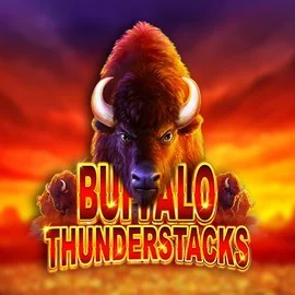 Buffalo Thunderstacks online game logo by Amatic Industries on betspino-casino.org