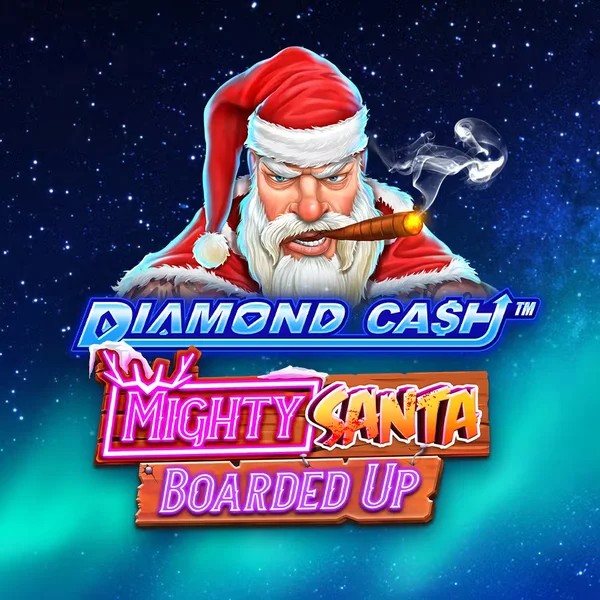 Diamond Cash Mighty Santa Boarded Up logo by Greentube Betspino Casino