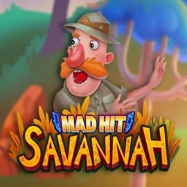 Mad Hit Savannah game by RubyPlay – logo hosted on Betspino Casino