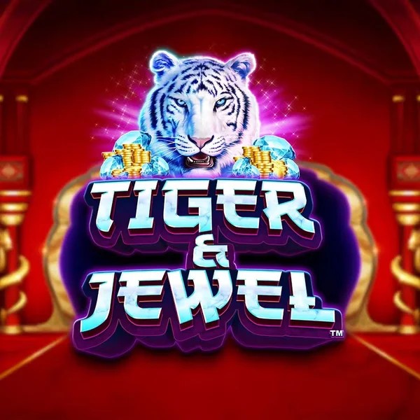 Tiger and Jewel slot logo by Greentube at Betspino Casino